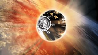 Visual of Orion's Heated Reentry from the Artemis Program